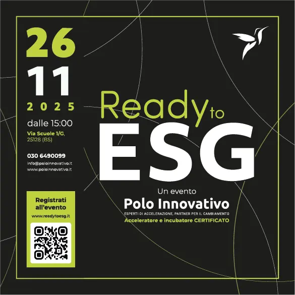 Evento Ready to ESG: Locandina evento - Polo Innovativo